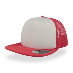 Καπέλο πεντάφυλλο (Atl Snap 90s) λευκό/κόκκινο